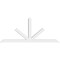 Ekena Millwork Saratoga Architectural Grade PVC Gable Bracket, 84"W x 35"H x 4"D x 4"F, 10/12 Pitch GBP084X35X0404SAR00 - alternate 2